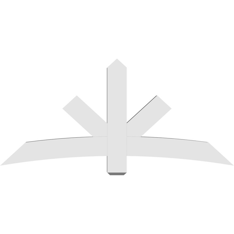 Support de pignon Alberta Alberta, H 33 po x l 72 po (pas 11/12), P 4 po x F 6 po, PVC