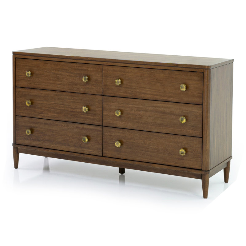 Commode 6 tiroirs avec rebords arrondis Eichelberger