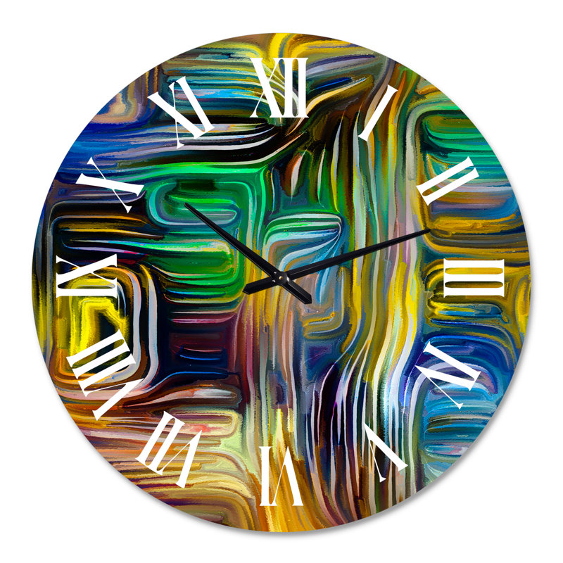 Color Fusion VI - Horloge murale moderne, Surdimensionné
