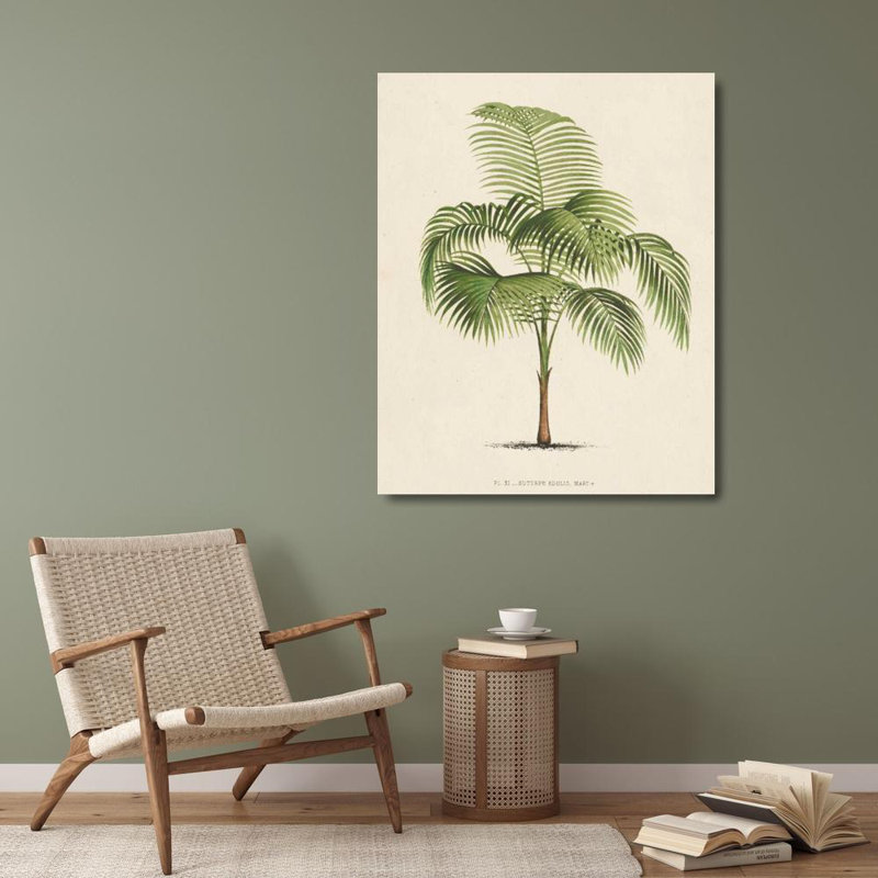 Art sur toile tendue Astoria Grand Inconnu, titre: Les Palmiers I, H 34 po x l 28 po
