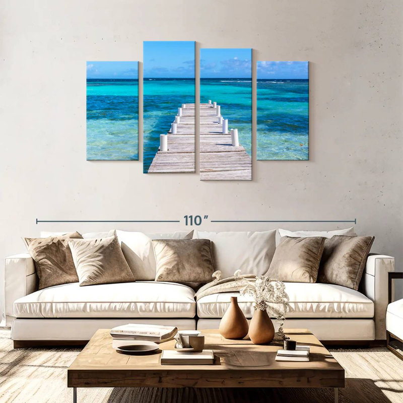 Gillard, Playa Larga, Porto Rico, océan, H 48 po x l 75 po