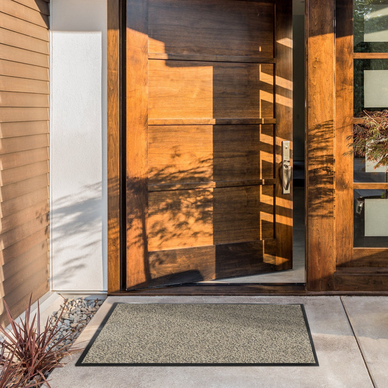 Javione Non-Slip Indoor Doormat, Beige/Black, 90cm W x 600cm L