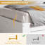 Storage Daybed With Drawers, Sliding Doors & Adjustable Shelves - Recessed Mattress Frame, Space-Saving