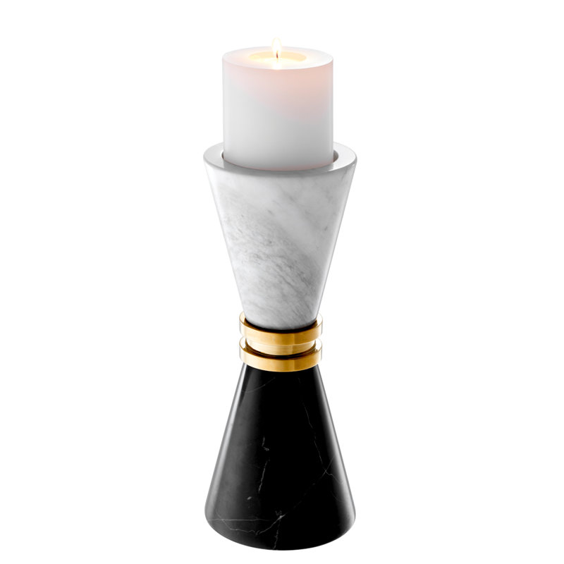 Diabolo 11'' H Stone Tabletop Tealight Holder