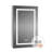 Recessed or Surface Mount Frameless LED Bathroom Medicine Cabinet with 3 Adjustable Shelves and LED Lighting-2102685278-2102685264