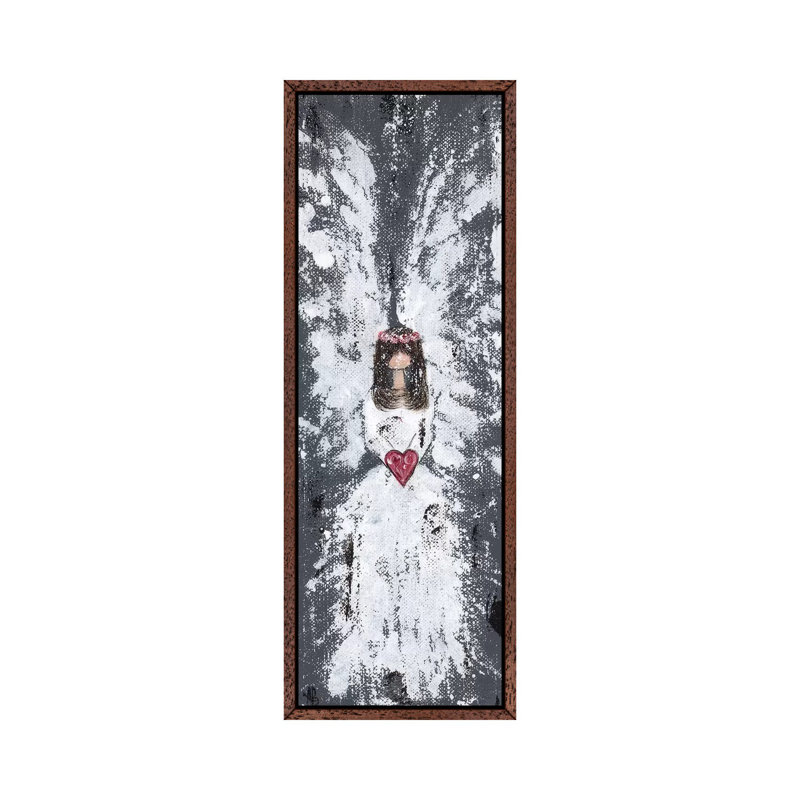 Country Angel by Ashley Bradley - Painting on Canvas, Classic Brown Wood Framed, 152.4 cm H x 50.8 cm W