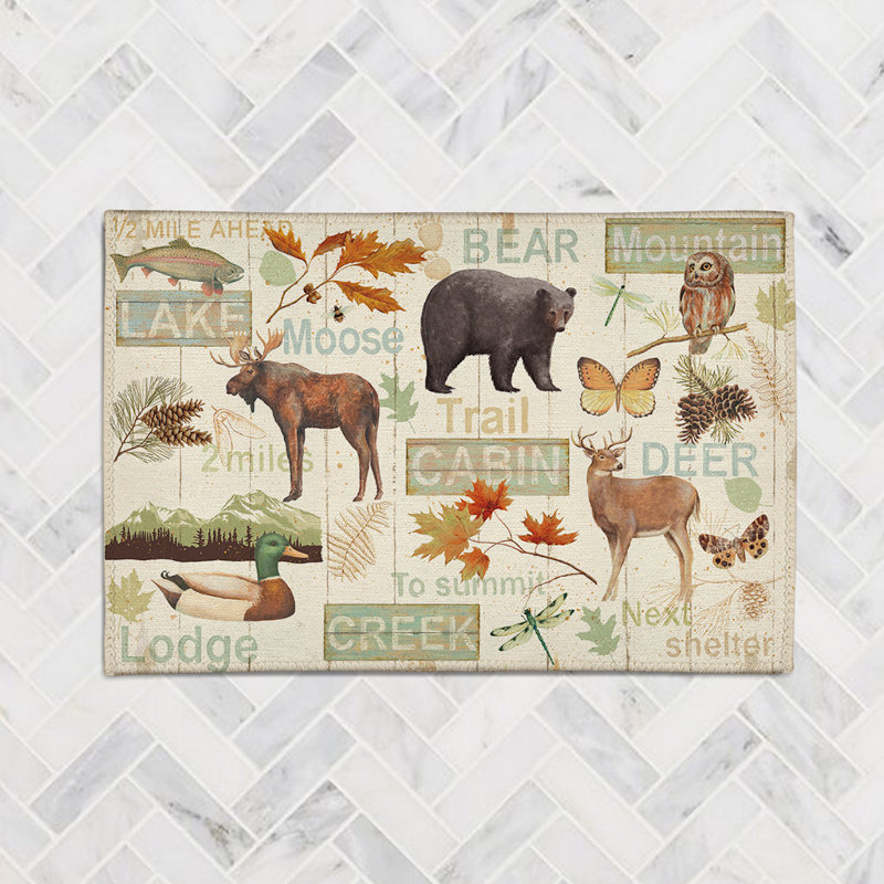 Mountain Lodge Chenille Indoor Rug, Rectangle 2' x 3'