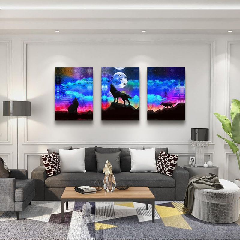 3 Piece Wrapped Canvas Wall Art