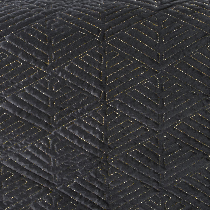 Bauerle Polyester No Pattern Bedspread, Black