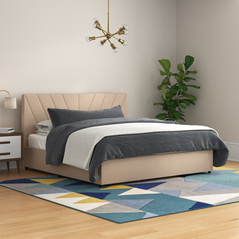 Cletus Upholstered Platform Storage Bed, King