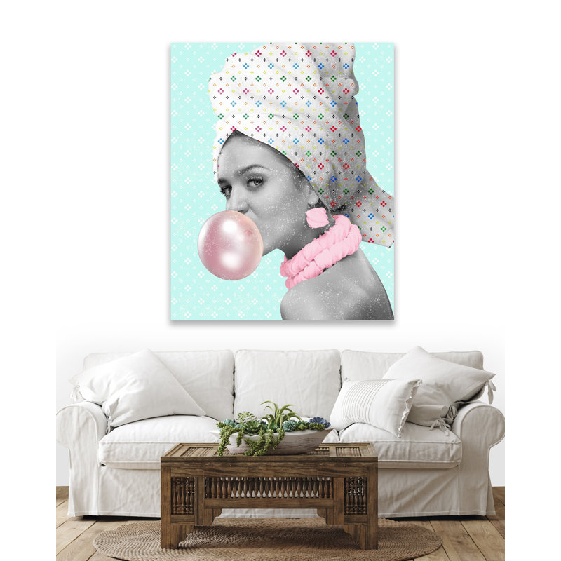 Bubble Gum, 41" H x 33" W, Wrapped Canvas