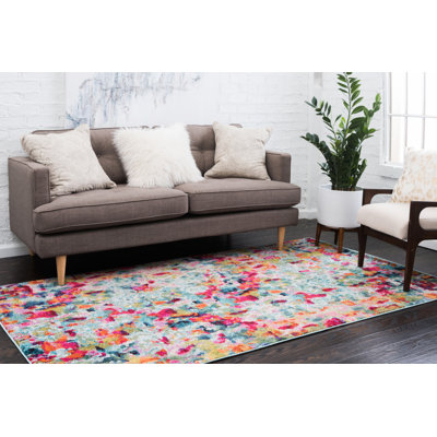 Hashimoto Washable Abstract Indoor Rug