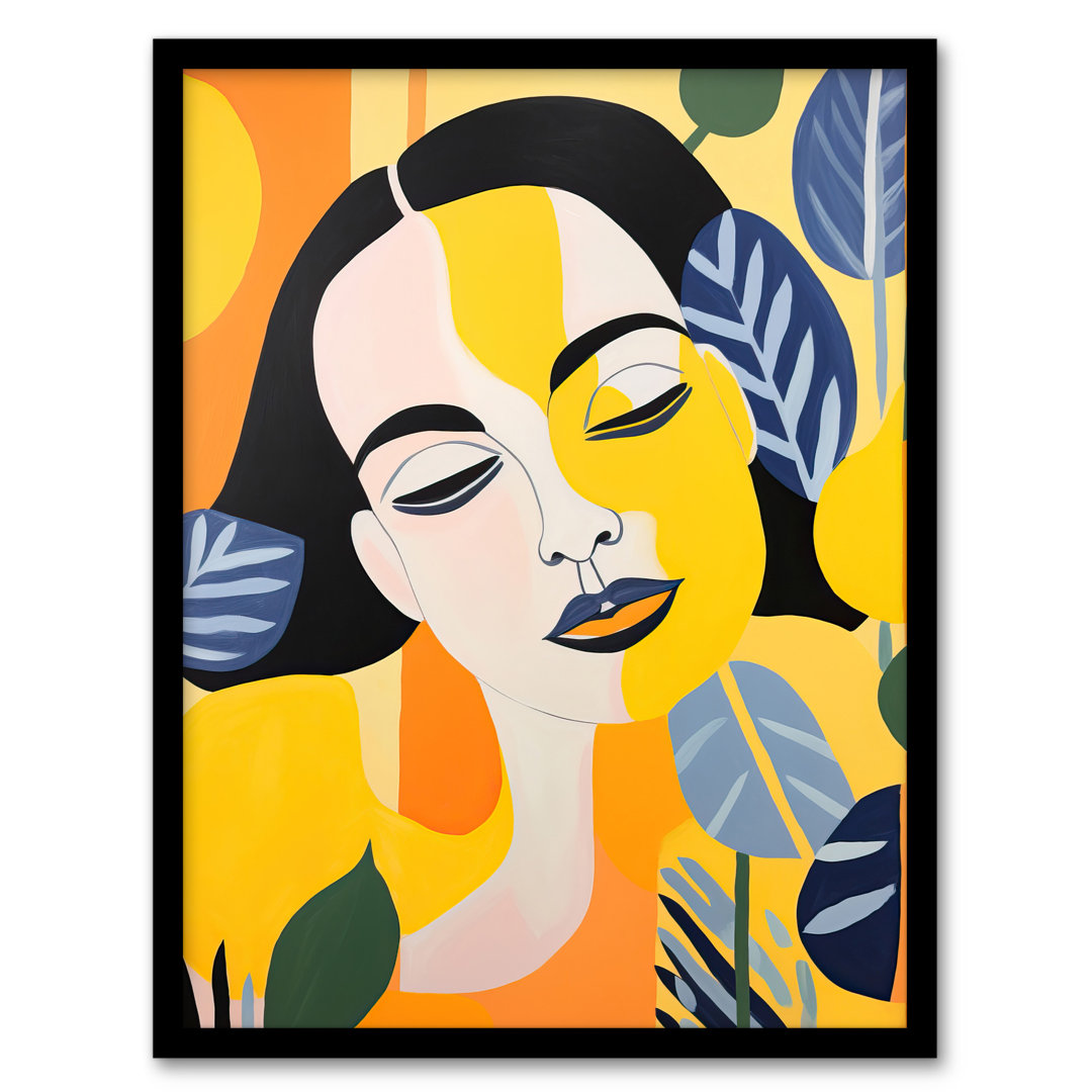 I Dream In Yellow Bright Women Fun Bold - Single Picture Frame Print