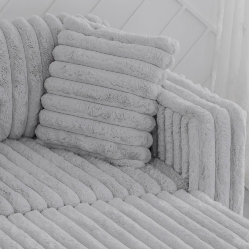 44.9"Soft  Modular Sofa Single - Very Comtable & Stylish. Matches 30.7" Ottoman With Hydraulic Lift. Ideal   & ,  Grey, Grey