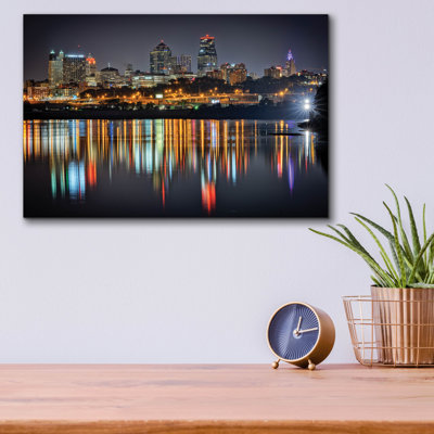 «Kansas City Reflections» par Rick Berk, art en verre acrylique