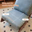 Chaise berçante confortable, fauteuil oscillant rembourré de haute qualité, structure en bois massif, parfaite pour une chaise d'appoint-614999277