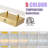 Bedale 1-Light Dimmable LED 32W Bath Bar With 5 Color Temperatures Gold Wall Sconce-1723521765-1723521769