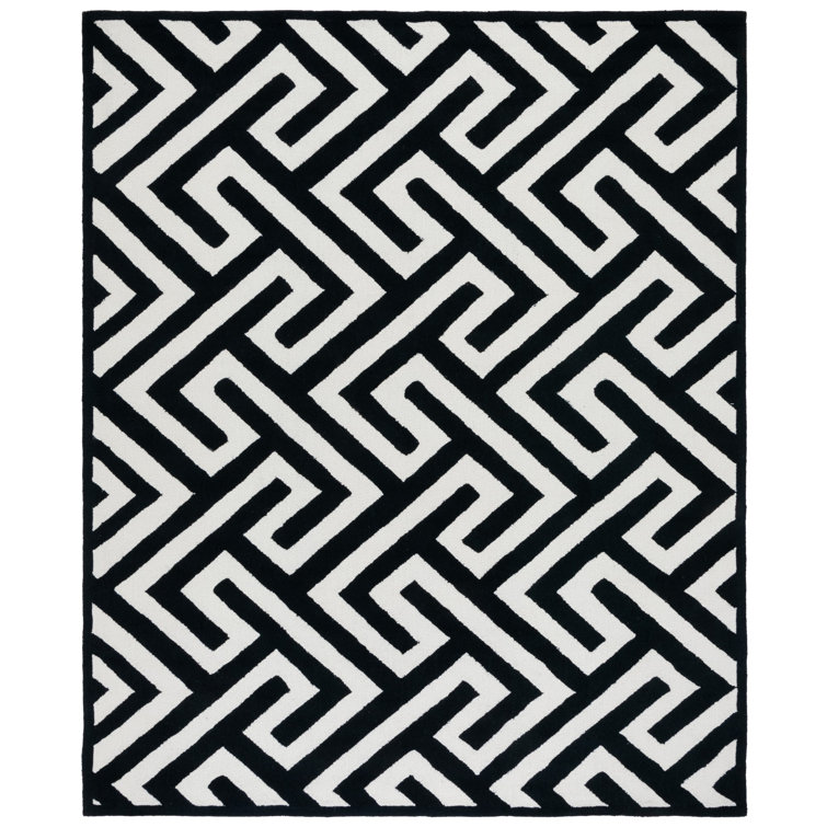 Emer Hand Hooked Performance Geometric Rug