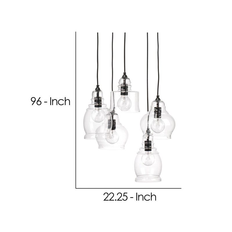 Luminaire suspendu à 5 lumières Jaxton