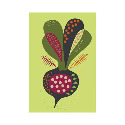 Beetroot by Flatowl - Wrapped Canvas Print