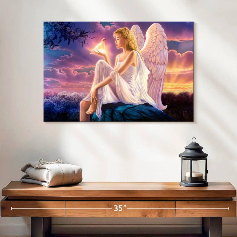 Crépuscule Leisha Angel I, H 16 po x l 24 po
