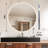 Naliyah Round Frameless Lighted Bathroom/Vanity Mirror Dimmable Anti-Fog Wall Mounted Mirror-1545321221