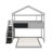 Twin Over Full House Bunk Bed With Blackboard-903443166