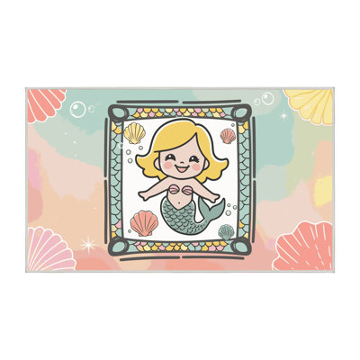 Tapis pour enfant East Urban Home Mermaids