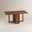 Table de salle à manger pliante en bois massif