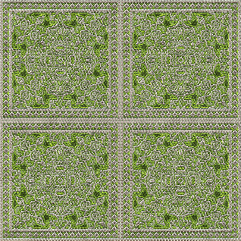 Damask Indoor Rug, Square 8'