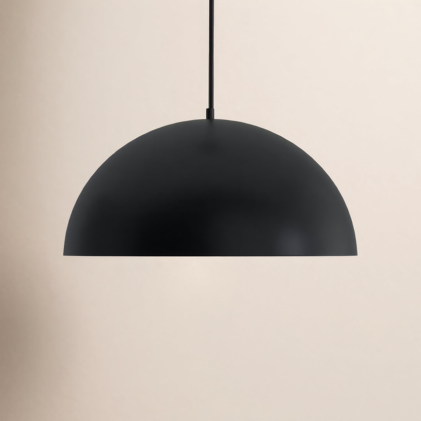 Arles Single Light Steel LED Pendant, 72" H x 31.5" W x 31.5" D, Black/Gold