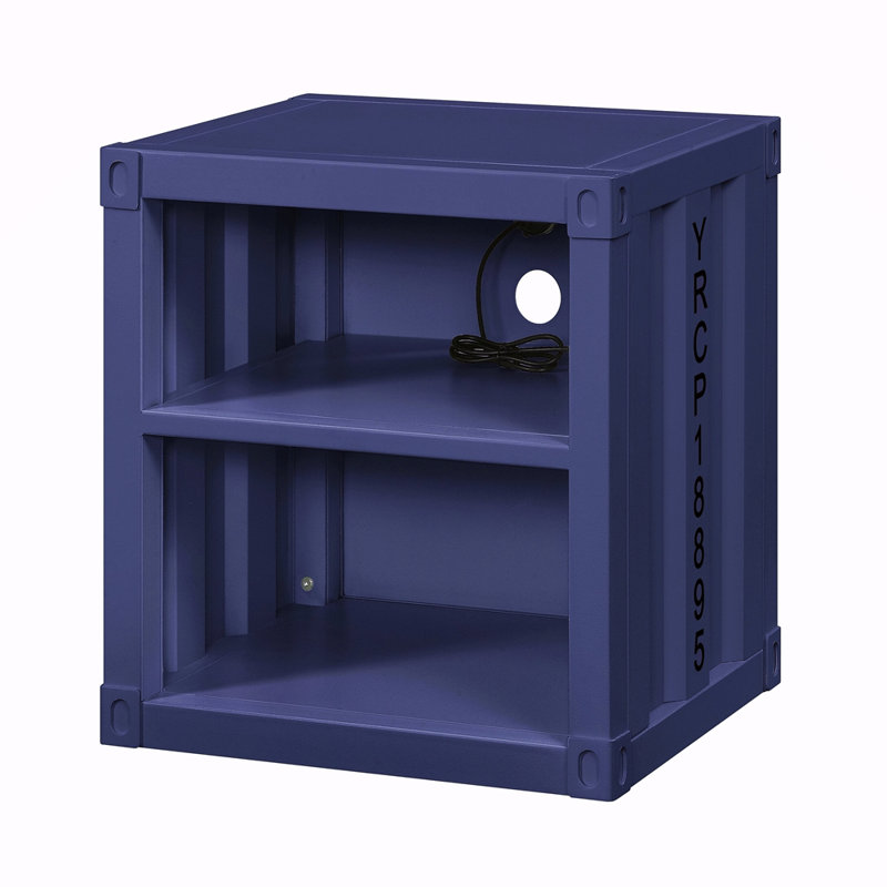 Cargo Nightstand W/USB, Blue