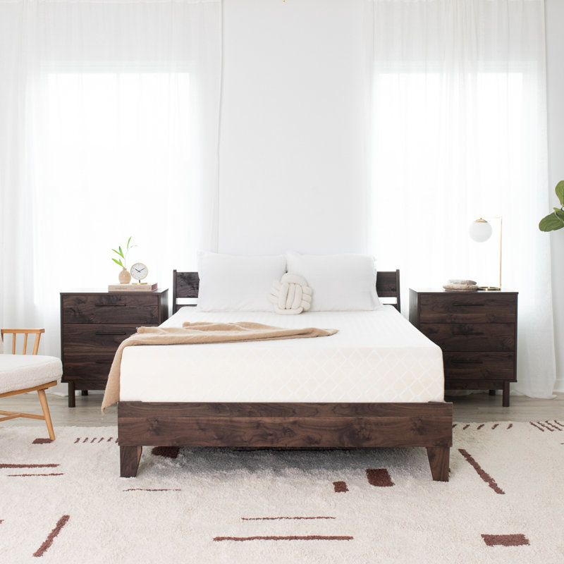 Contemporary White Twin Memory Foam Mattress 12-Inch