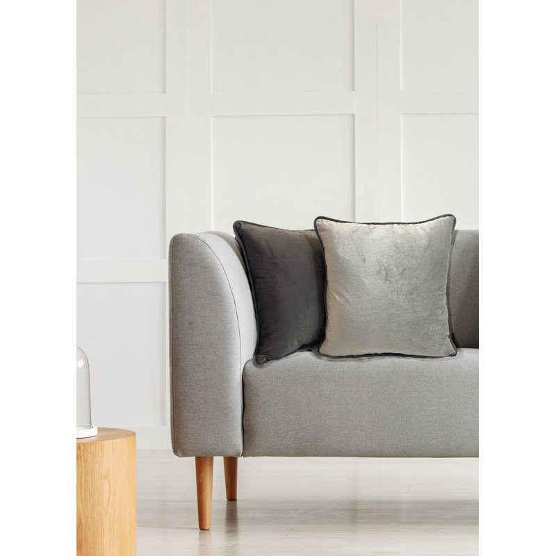 Roffe Square Euro Cushion Cover, Charcoal