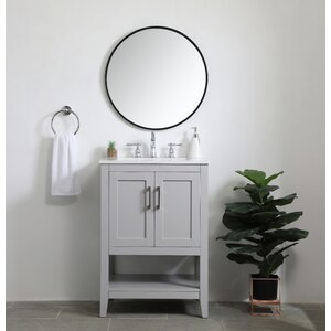 Sand & Stable Trieste 24'' Free Standing Single Bathroom Vanity with ...