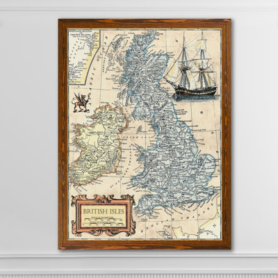 « britishs map map » par paul cezanne-cadre photo, impression sur toile
