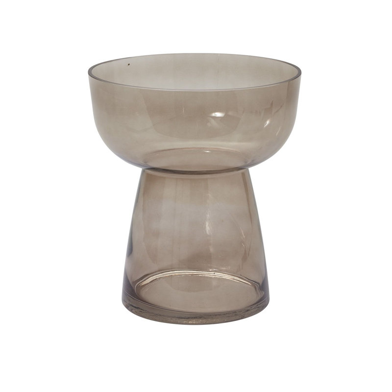 Aylor Handmade Glass Table Vase, 9.75" H x 8.50" W x 8.50" D