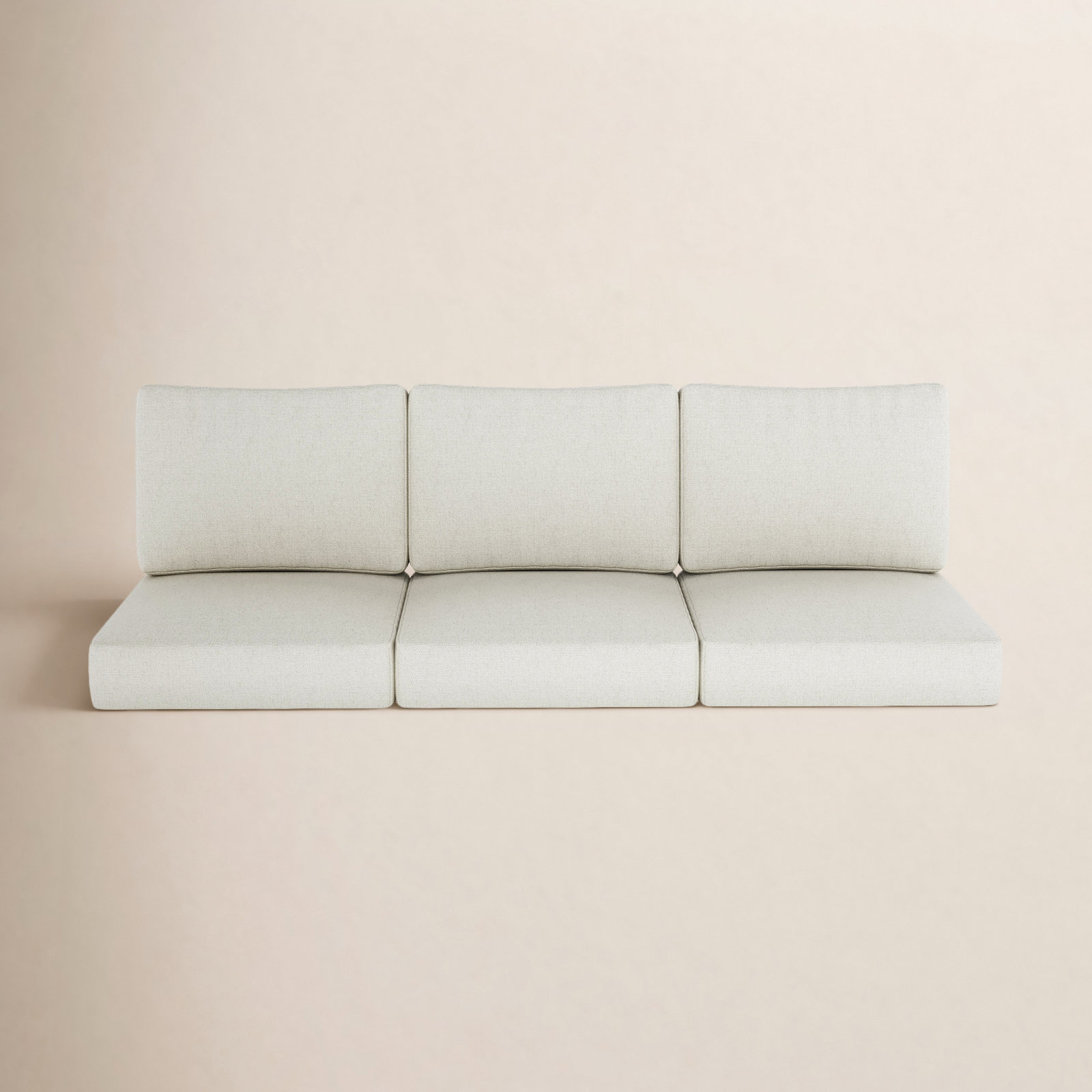 25" Sunbrella® Sofa Seat and Back Cushion, Sunbrella Bliss Linen