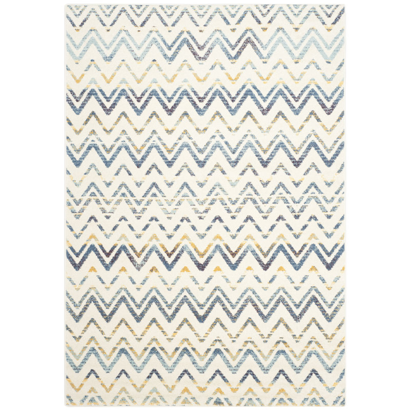 Tapis crème / doré Annette, Rectangle 5 pi 3 po x 7 pi 6 po