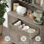 Garde-manger de 68 po de hauteur avec tablette pour four à micro-ondes et porte garde-manger Kena-21329124