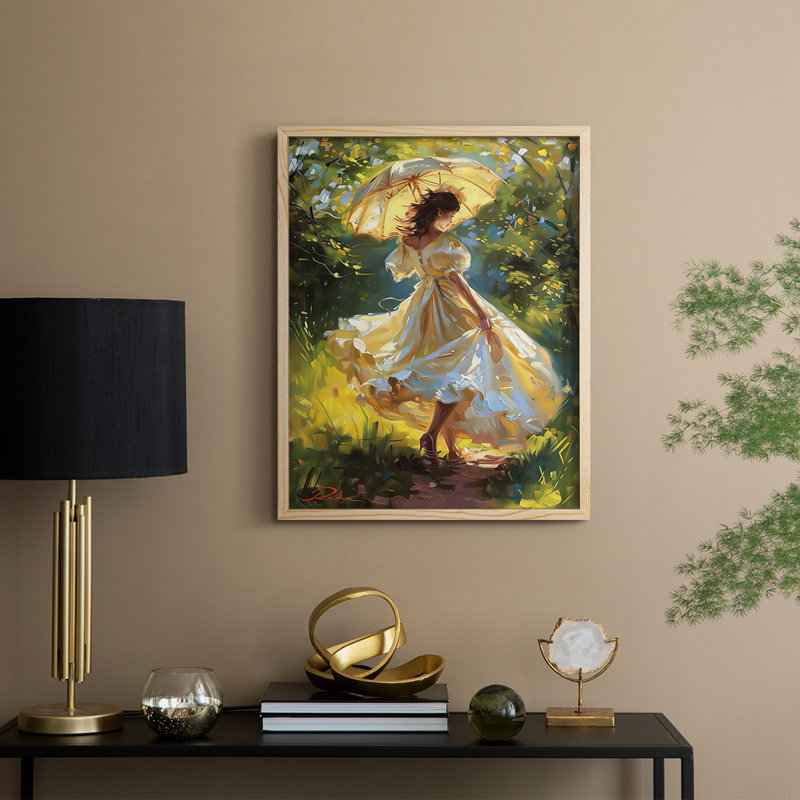 «WOMEN Series DCC», reproduction encadrée - bois massif, H 30 po x l 24 po, Naturel