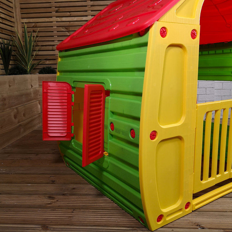 Samuel Alexander 90cm W x 102cm D Plastic Playhouse with Kitchen