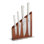 ZWILLING Magnetic Knife Easel With Stainless Steel Base - Brown Birch Wood (No Knives Included)