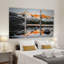Sunrise At Upper Lake Gerlos - 3 Piece Print on Canvas-24010720