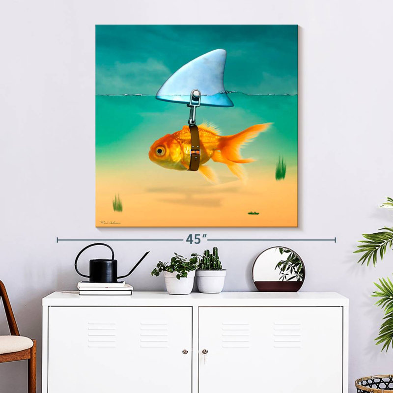 Ketti Fish Shark, 33" H x 33" W