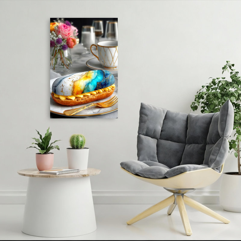Art mural artistique Eclair Tea Time, 36" H x 24" W