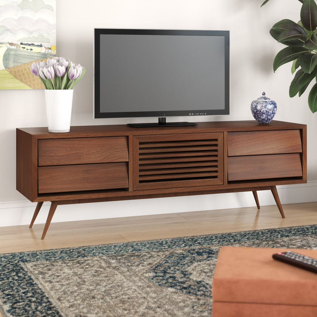 Loveah Solid Wood TV Stand for TVs up to 78" George Oliver