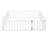 Full Size Wood Daybed Frame With Fence, White-202598693-202598694