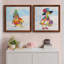 «Groovy Chick and Sky», ensemble de 2 peintures sur toile encadrées-1973644537-1973644542