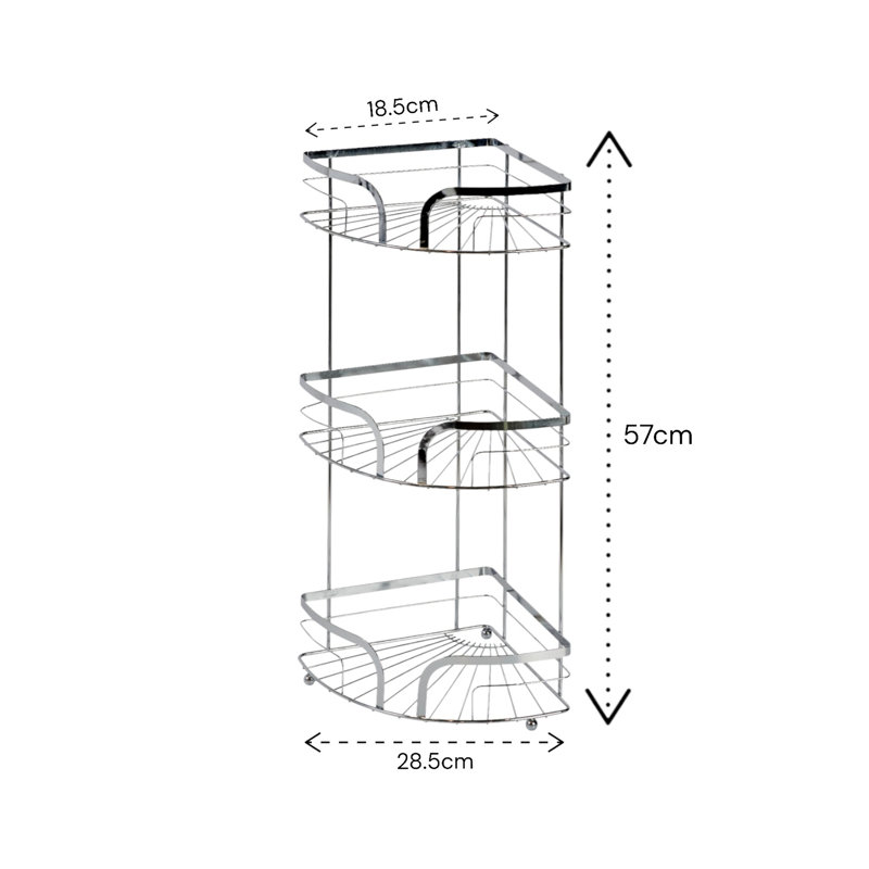 Bodin Shower Caddy, Polished Chrome